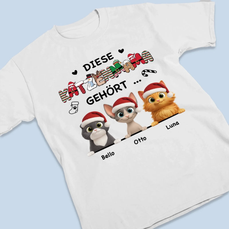 Personalisierte Unisex-T-Shirt, Premium-T-Shirt, Hoodie – Personalisierte Geburtstagsgeschenke Für Katzenliebhaber, Katzenmama Und Katzenpapa – Katzen Planen Flucht