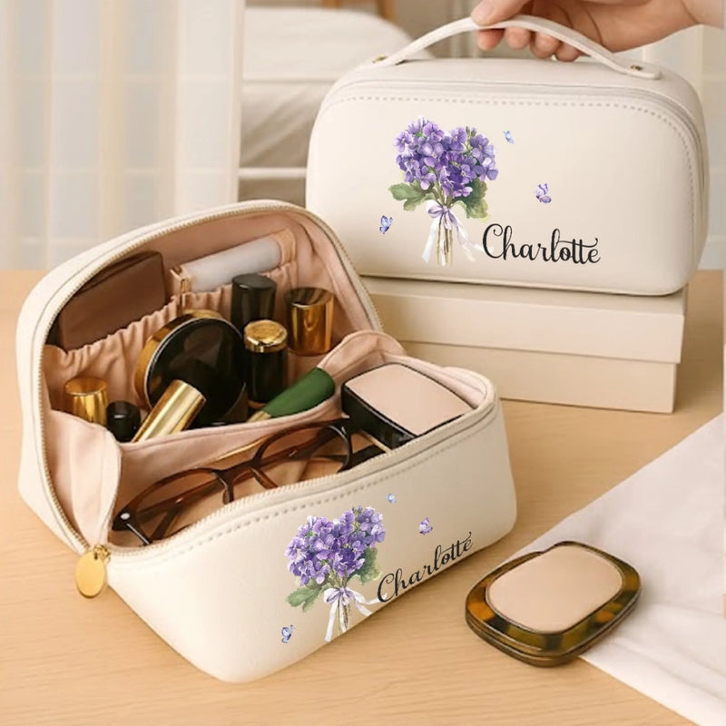 Personalisierter Reise-kulturbeutel Aus Pu-leder – Das Perfekte Geburtstagsgeschenk Für Frauen, Beste Freundinnen, Schwestern, Die Beste Freundin Oder Einfach Für Sich Selbst – Liebe Dich Selbst