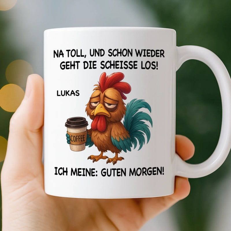Benutzerdefinierte Tasse – Personalisierte Geburtstagsgeschenke für Kollegen, beste Arbeitsfreunde – Na Toll, Und Schon Wieder