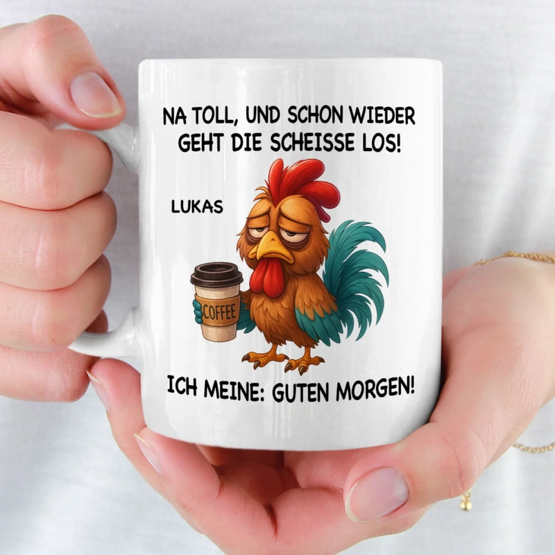 Benutzerdefinierte Tasse – Personalisierte Geburtstagsgeschenke für Kollegen, beste Arbeitsfreunde – Na Toll, Und Schon Wieder