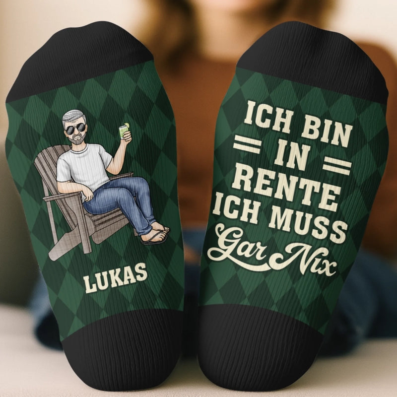 Personalisierte Crew-Socken – Personalisiertes Dankeschön- und Ruhestandsgeschenk für Männer, Frauen, Kollegen, Arbeitskollegen und Freunde – Ruhestandsleben