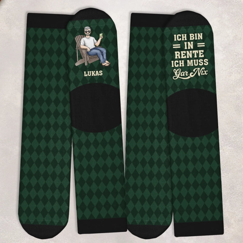Personalisierte Crew-Socken – Personalisiertes Dankeschön- und Ruhestandsgeschenk für Männer, Frauen, Kollegen, Arbeitskollegen und Freunde – Ruhestandsleben