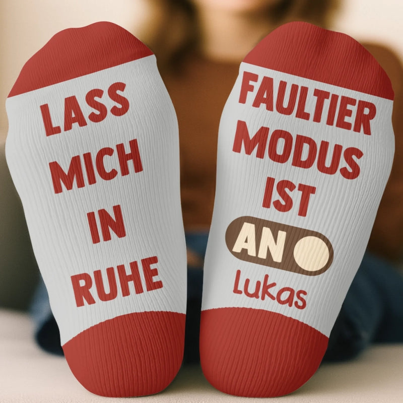 Personalisierte Socken – Personalisierte Weihnachts- und Geburtstagsgeschenke für beste Freundinnen, Schwestern, die Familie und Dich Selbst – Lass Mich In Ruhe