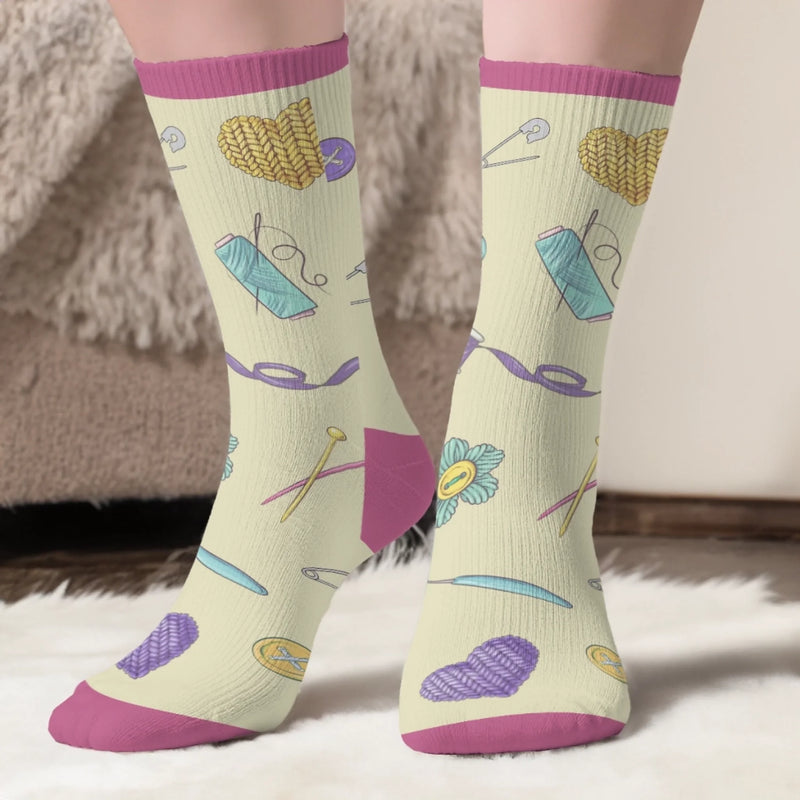 Personalisierte Socken – Personalisierte Geburtstagsgeschenke für Häkel- und Strickbegeisterte – Pssst, Ich Zähle