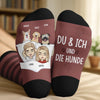 Personalisierte Socken – Personalisierte Geburtstagsgeschenke für Hundeliebhaber, Hunde-Papas und Mamas – De & Ich und Der Hund