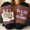 Personalisierte Socken – Personalisierte Geburtstagsgeschenke für Hundeliebhaber, Hunde-Papas und Mamas – De & Ich und Der Hund