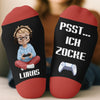 Personalisierte Socken – Personalisierte Weihnachts- und Geburtstagsgeschenke für beste Freundinnen, Schwestern, die Familie und dich selbst – Psst, Ich Zoche