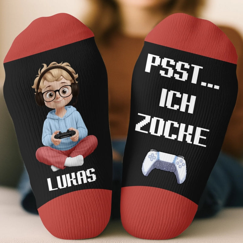 Personalisierte Socken – Personalisierte Weihnachts- und Geburtstagsgeschenke für beste Freundinnen, Schwestern, die Familie und dich selbst – Psst, Ich Zoche