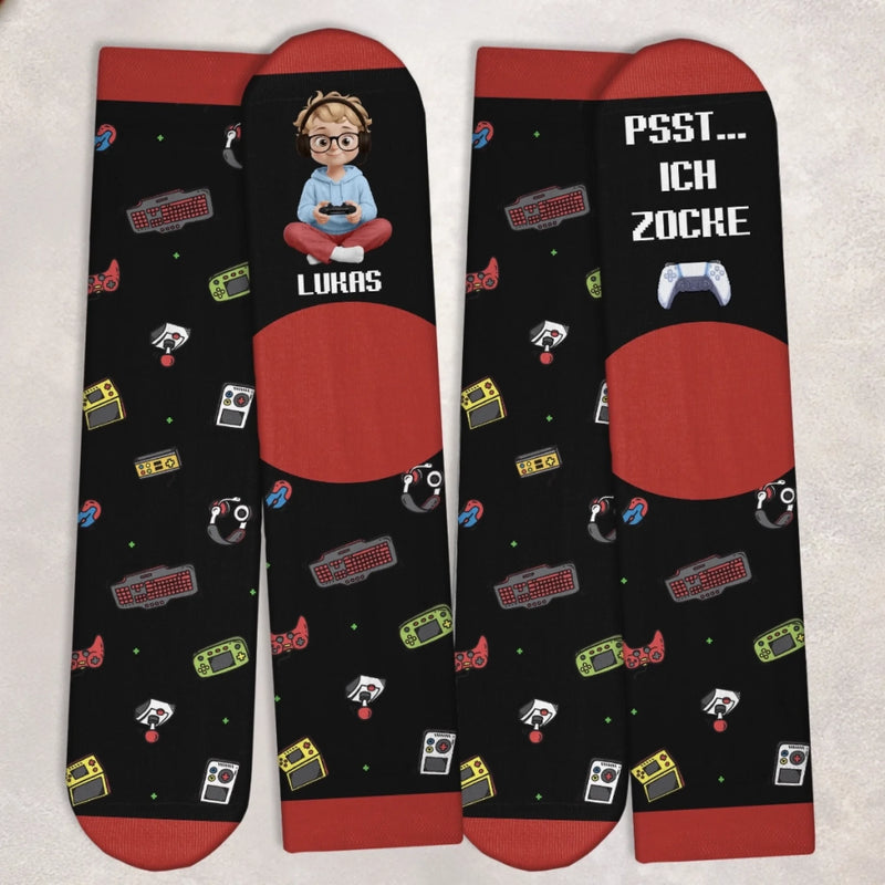 Personalisierte Socken – Personalisierte Weihnachts- und Geburtstagsgeschenke für beste Freundinnen, Schwestern, die Familie und dich selbst – Psst, Ich Zoche