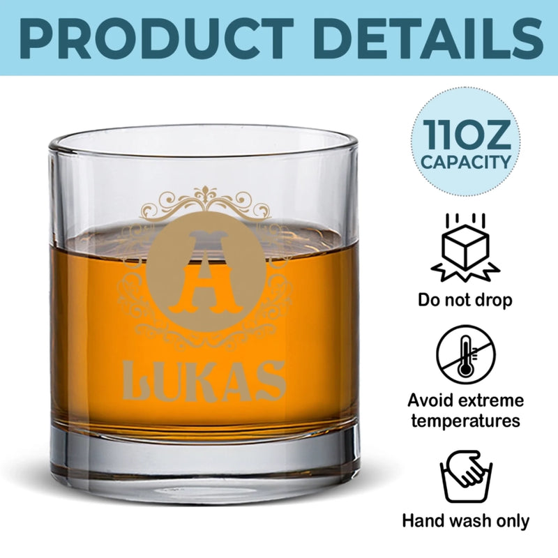Personalisierter Whiskyglas – Personalisiertes Geburtstagsgeschenk Für Papa, Bruder, Opa Oder Ehemann – Ein Schluck, Der Mythen Zum Leben Erweckt