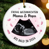 Personalisiertes Foto-keramik-ornament – Personalisierte Weihnachts-babyparty, Geschenke Zur Geschlechtsenthüllung Für Neue Mütter, Neue Väter, Neue Eltern – Kleiner Stern unserer Weihnachtsnacht