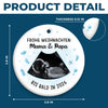 Personalisiertes Foto-keramik-ornament – Personalisierte Weihnachts-babyparty, Geschenke Zur Geschlechtsenthüllung Für Neue Mütter, Neue Väter, Neue Eltern – Kleiner Stern unserer Weihnachtsnacht