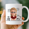 Benutzerdefinierte Tasse – Personalisierte Geburtstagsgeschenke für Kollegen, beste Arbeitsfreunde – Würde Wieder Mit Ihr Arbeiten Tolle Kollegin