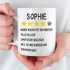 Benutzerdefinierte Tasse – Personalisierte Geburtstagsgeschenke für Kollegen, beste Arbeitsfreunde – Würde Wieder Mit Ihr Arbeiten Tolle Kollegin