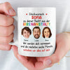 Benutzerdefinierte Tasse – Personalisierte Geburtstagsgeschenke für Kollegen, beste Arbeitsfreunde – Glückwunsch Zu Deiner Flucht Aus Der Irrenanstalt