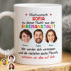 Benutzerdefinierte Tasse – Personalisierte Geburtstagsgeschenke für Kollegen, beste Arbeitsfreunde – Glückwunsch Zu Deiner Flucht Aus Der Irrenanstalt