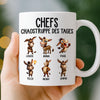 Benutzerdefinierte Tasse – Personalisierte Geburtstagsgeschenke für Kollegen, beste Arbeitsfreunde – Chefs Chaostruppe Des Tages