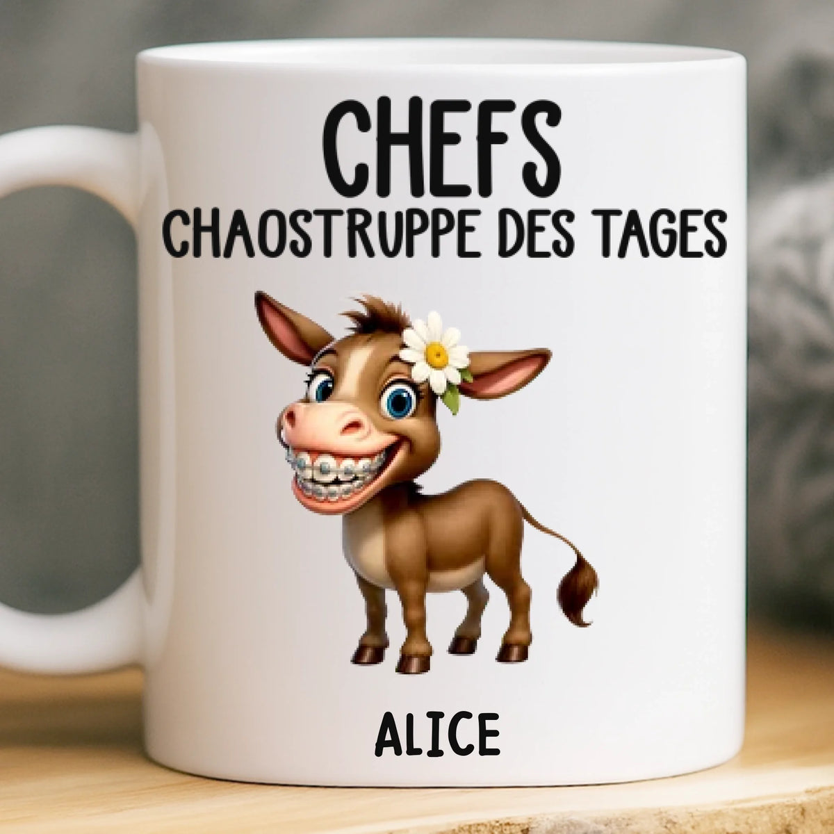 Benutzerdefinierte Tasse – Personalisierte Geburtstagsgeschenke für Kollegen, beste Arbeitsfreunde – Chefs Chaostruppe Des Tages