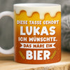 Benutzerdefinierte Tasse – Personalisierte Geburtstagsgeschenke für beste Freunde, Familie und dich selbst – Ich Wünschte, Das Wäre Ein Bier