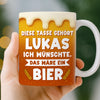 Benutzerdefinierte Tasse – Personalisierte Geburtstagsgeschenke für beste Freunde, Familie und dich selbst – Ich Wünschte, Das Wäre Ein Bier