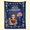 Personalisierte Decke - Geschenke Für Buchliebhaber, Bücherwürmer, Leser - Ich Bin Jemand, Der An Sich Glaubt – Das Meine Lesedecke