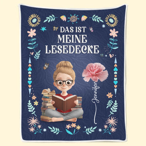 Personalisierte Decke - Geschenke Für Buchliebhaber, Bücherwürmer, Leser - Ich Bin Jemand, Der An Sich Glaubt – Das Meine Lesedecke