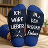 Personalisierte Socken – Personalisierte Weihnachts- und Geburtstagsgeschenke für beste Freundinnen, die Familie und Dich Selbst – Ich Bin Lieber In Den Bergen