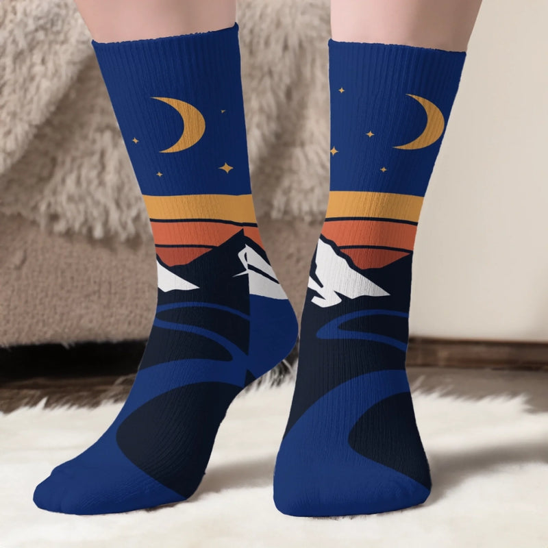 Personalisierte Socken – Personalisierte Weihnachts- und Geburtstagsgeschenke für beste Freundinnen, die Familie und Dich Selbst – Ich Bin Lieber In Den Bergen