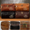 Personalisierte Leder-kulturtasche mit Gravur - Personalisierte Weihnachts- und Geburtstagsgeschenke für Papa, Bruder, Sohn, Ehemann, Trauzeugin, beste Freunde – Ein Geschenk, Das Bleibt
