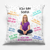 Personalisiertes Taschenkissen mit Foto - Geschenke Für Buchliebhaber, Bücherwürmer, Leser - Lesen Ist Meine Art, Mit Offenen Augen Zu Träumen