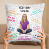Personalisiertes Taschenkissen mit Foto - Geschenke Für Buchliebhaber, Bücherwürmer, Leser - Lesen Ist Meine Art, Mit Offenen Augen Zu Träumen