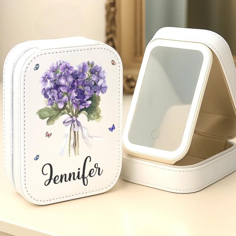 Personalisierte Schmuckschatulle Mit Led-make-up – Personalisierte Geschenke Für Dich Selbst, Beste Freunde, Geschwister, Familienmitglieder – Sei Freundlich Zu Deinem Eigenen Herzen