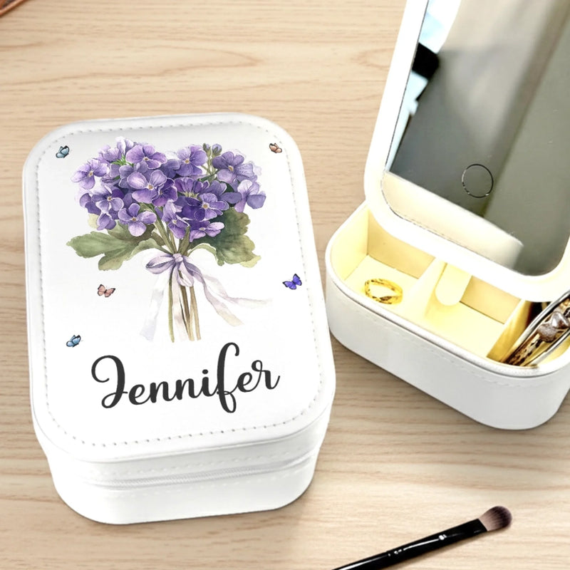 Personalisierte Schmuckschatulle Mit Led-make-up – Personalisierte Geschenke Für Dich Selbst, Beste Freunde, Geschwister, Familienmitglieder – Sei Freundlich Zu Deinem Eigenen Herzen