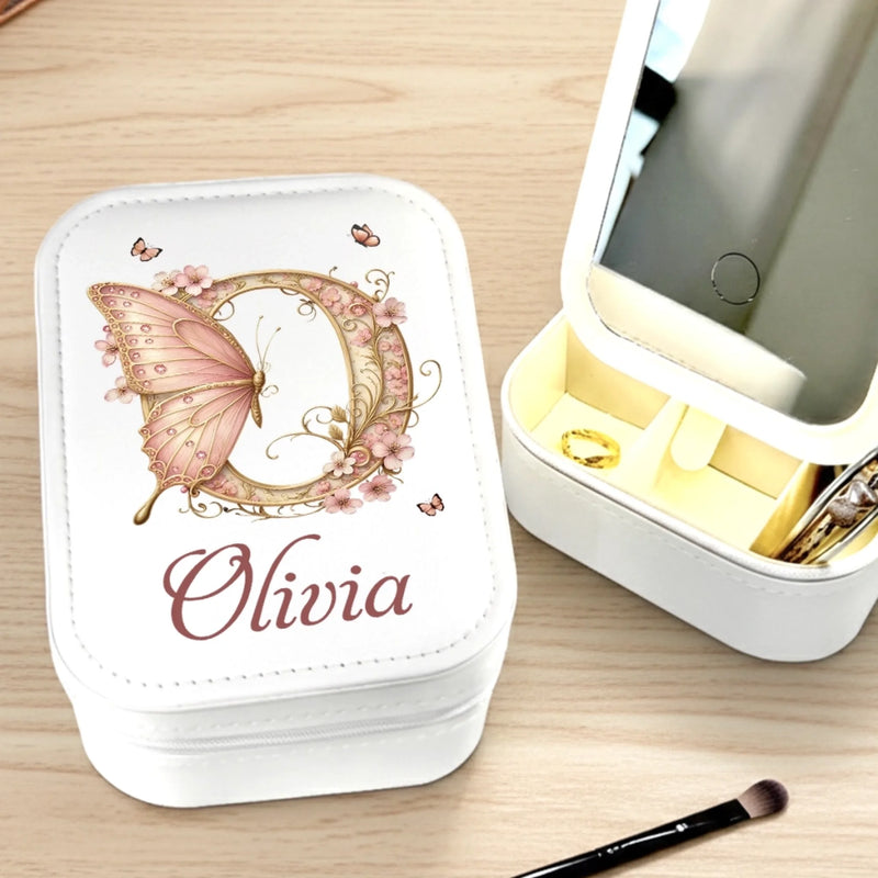 Personalisierte Schmuckschatulle Mit Led-make-up – Personalisierte Geschenke Für Dich Selbst, Beste Freunde, Geschwister, Familienmitglieder – Liebe Dich Selbst Ein Bisschen Mehr