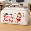 Personalisierter Reise-kulturbeutel Aus Pu-leder – Geburtstagsgeschenk Für Frauen, Beste Freundinnen, Schwestern, Freundinnen Oder Für Dich Selbst – Meine Beauty Sachen