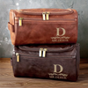 Personalisierte Leder-kulturtasche mit Gravur - Personalisierte Weihnachts- und Geburtstagsgeschenke für Papa, Bruder, Sohn, Ehemann, Trauzeugin, beste Freunde – Nie Aus Der Mode
