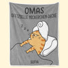 Personalisierte Decke - Geschenk für Tierbesitzer und Tierliebhaber, Oma, Mama – Offizielle Nickerchen-Decke
