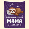 Personalisierte Decke - Geschenk für Tierbesitzer und Tierliebhaber, Oma, Mama – Genehmigte Kuscheldecke Für Ernsthafte Entspannung