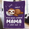 Personalisierte Decke - Geschenk für Tierbesitzer und Tierliebhaber, Oma, Mama – Genehmigte Kuscheldecke Für Ernsthafte Entspannung