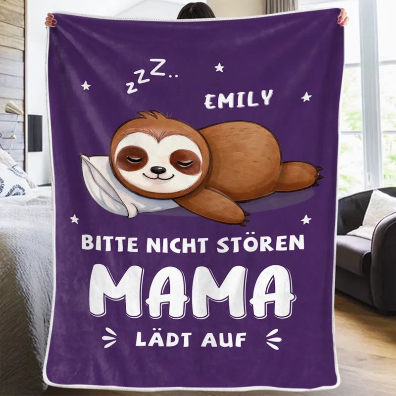 Personalisierte Decke - Geschenk für Tierbesitzer und Tierliebhaber, Oma, Mama – Genehmigte Kuscheldecke Für Ernsthafte Entspannung