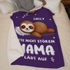 Personalisierte Decke - Geschenk für Tierbesitzer und Tierliebhaber, Oma, Mama – Genehmigte Kuscheldecke Für Ernsthafte Entspannung