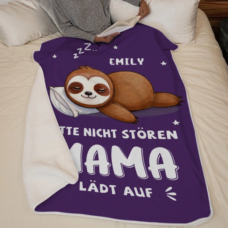 Personalisierte Decke - Geschenk für Tierbesitzer und Tierliebhaber, Oma, Mama – Genehmigte Kuscheldecke Für Ernsthafte Entspannung