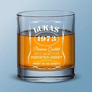 Personalisierter Whiskyglas – Personalisiertes Geburtstagsgeschenk Für Papa, Bruder, Opa Oder Ehemann – Wird Einfach Mit Den Jahren Besser