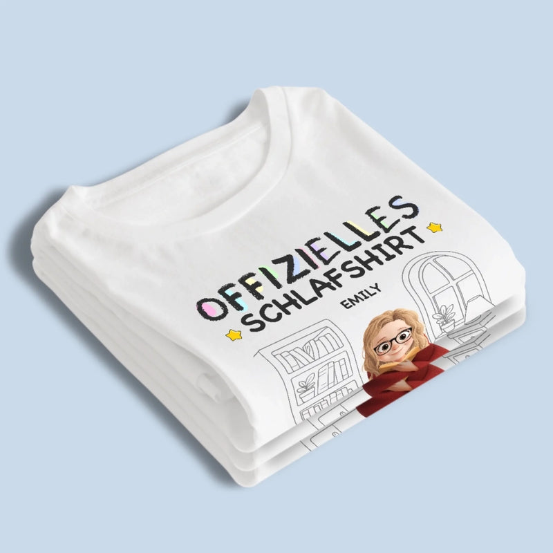 Personalisierte Unisex-T-Shirt, Premium-T-Shirt, Hoodie – Geschenke Für Buchliebhaber, Bücherwürmer, Leser – Offizielles Schlafshirt