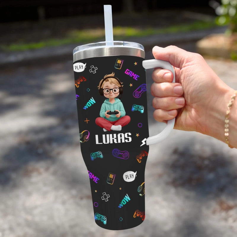 Personalisierte 40 Oz Tumbler Mit Griff - Weihnachts- und Geburtstagsgeschenke für beste Freundinnen, Schwestern, die Familie und dich selbst – Psst, Ich Zoche