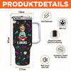 Personalisierte 40 Oz Tumbler Mit Griff - Weihnachts- und Geburtstagsgeschenke für beste Freundinnen, Schwestern, die Familie und dich selbst – Psst, Ich Zoche