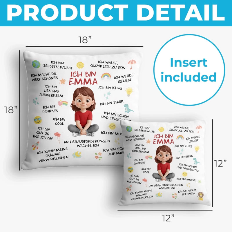 Personalisiertes Taschenkissen - Personalisierte Geburtstagsgeschenke Für Beste Freundinnen, Schwestern, Familie Und Dich Selbst – Ich Bin Klug