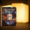Individuelle Faltbare Led-magie-buchlampe - Personalisierte Büchergeschenke Für Buchliebhaber, Bücherwürmer, Leser - Nur Noch Ein Kapitel