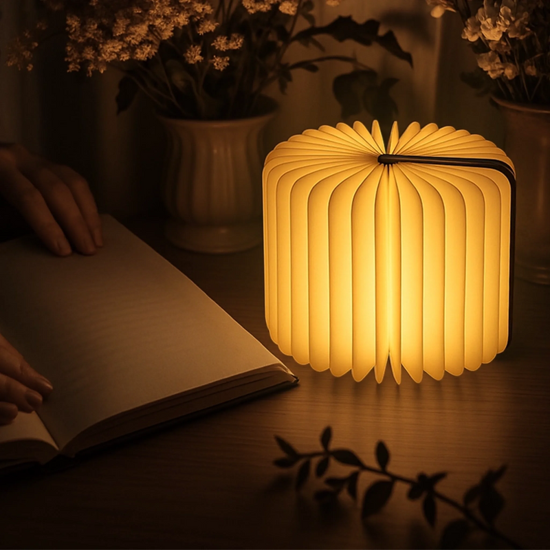 Individuelle Faltbare Led-magie-buchlampe - Personalisierte Büchergeschenke Für Buchliebhaber, Bücherwürmer, Leser - Nur Noch Ein Kapitel
