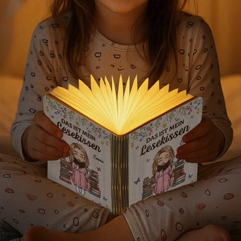 Individuelle Faltbare Led-magie-buchlampe - Personalisierte Büchergeschenke Für Buchliebhaber, Bücherwürmer, Leser - Immer Bereit Für Eine Gute Geschichte